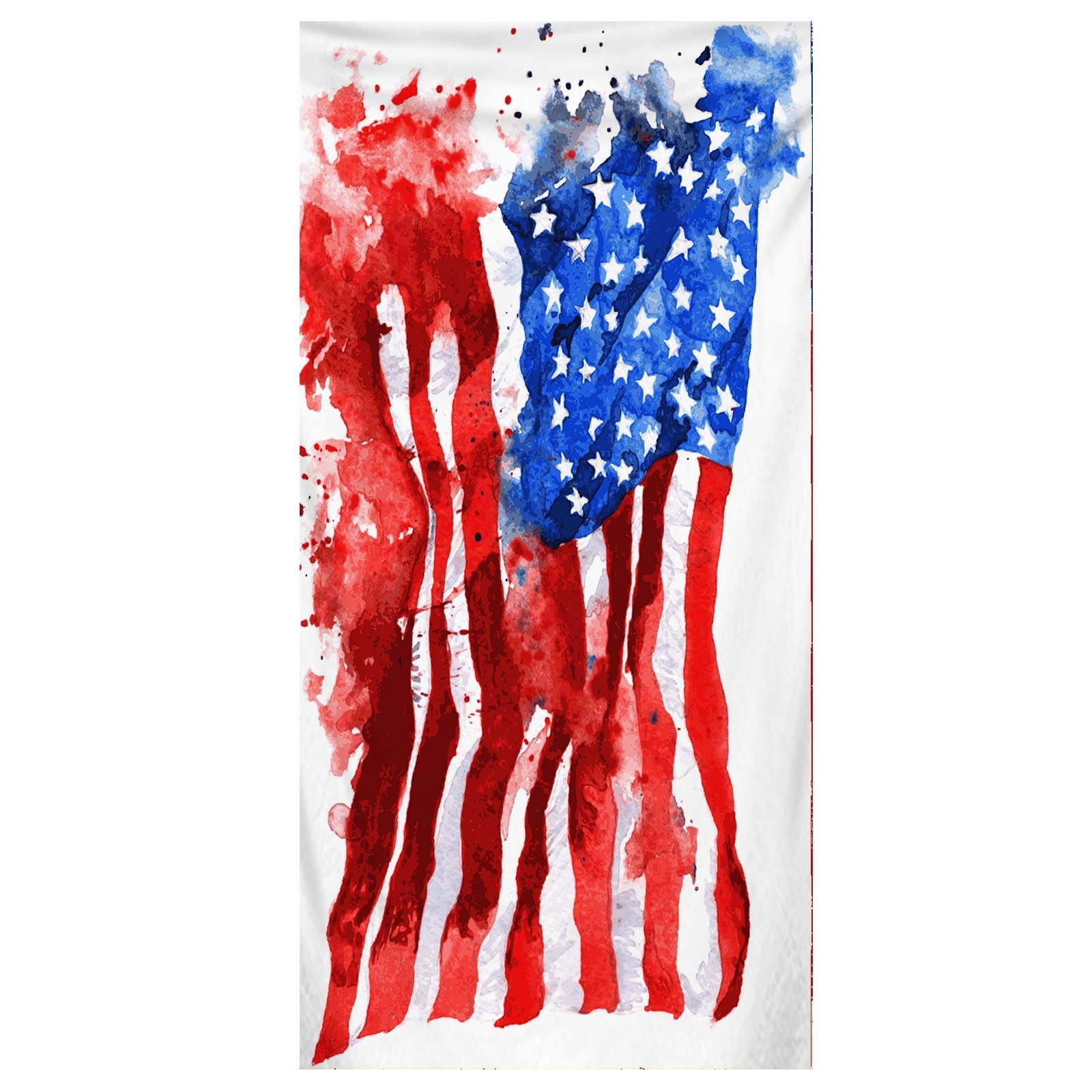 Adult Oversized Beach Towel American Flag Sandproof Microfiber Woman