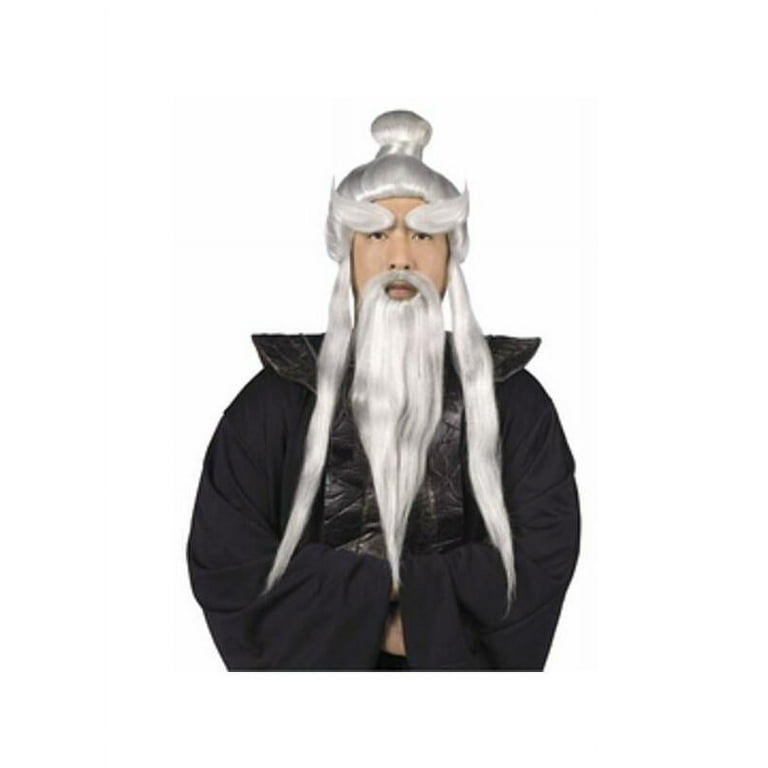 Adult Pai Mei Costume Wig And Beard Set