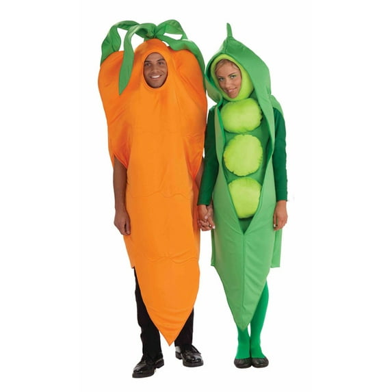 Adult Pea and Carrot Costume Set