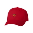 thumbnail image 1 of Adult Peach Embroidered Dad Hat Structured Cap, 1 of 1