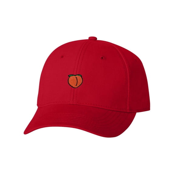 Adult Peach Embroidered Dad Hat Structured Cap