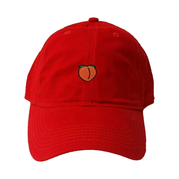 Adult Peach Embroidered Deluxe Dad Hat