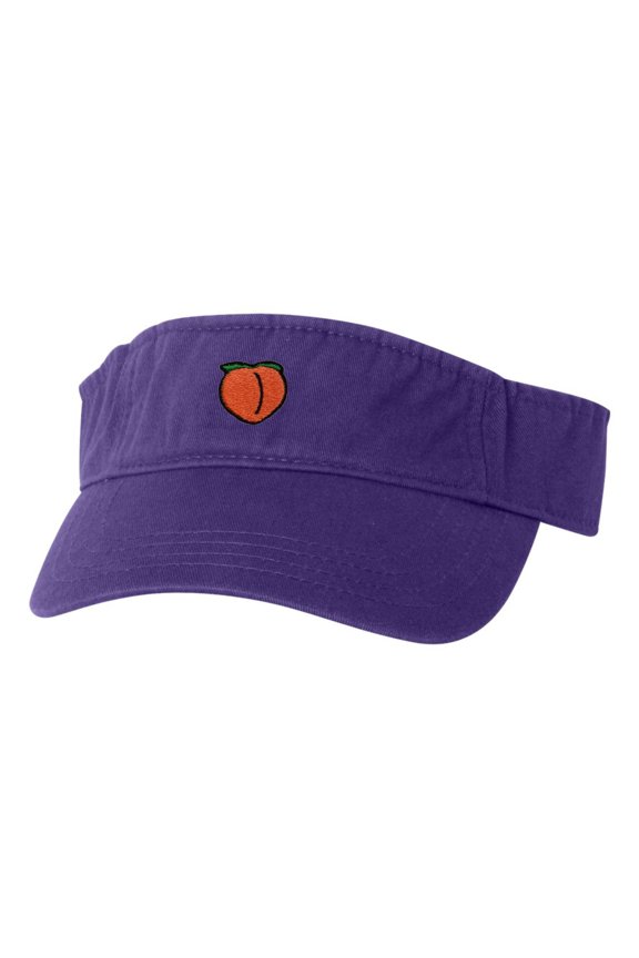 Adult Peach Embroidered Visor Dad Hat