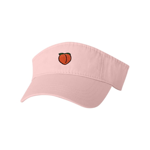 Adult Peach Embroidered Visor Dad Hat