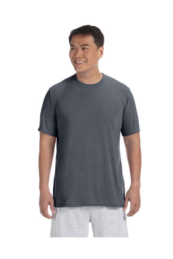 - Performance T-Shirt - 42000, Charcoal, M, Pack Of 6, Mens T-Shirts