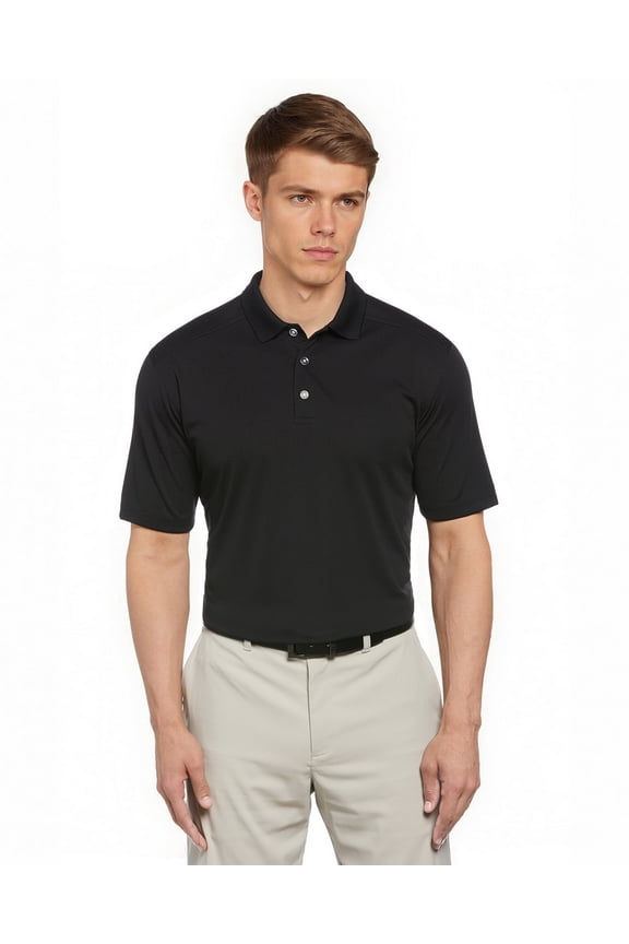 Callaway Apparel CGM211X Big & Tall Core Performance Polo-Black-2XLT