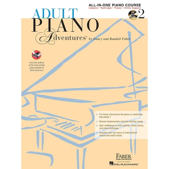 Adult Piano Adventures All-In-One Lesson Book 2 Piano Method Songbook ...