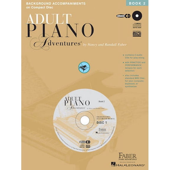 Adult Piano Adventures All-in-One Lesson Book 2 CDs Only (Nancy Faber) Faber Pia