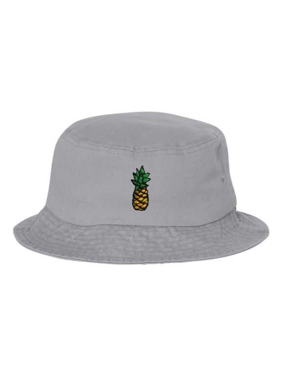 Adult Pineapple Embroidered Bucket Cap Dad Hat