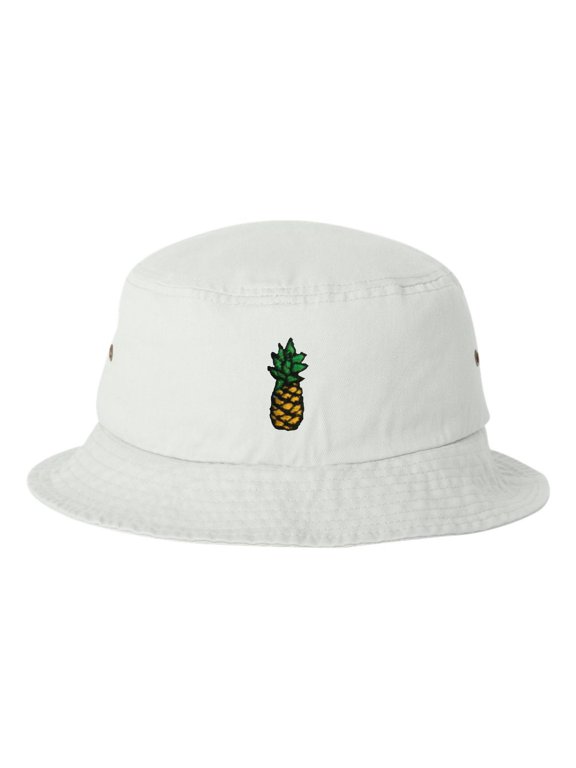 Adult Pineapple Embroidered Bucket Cap Dad Hat