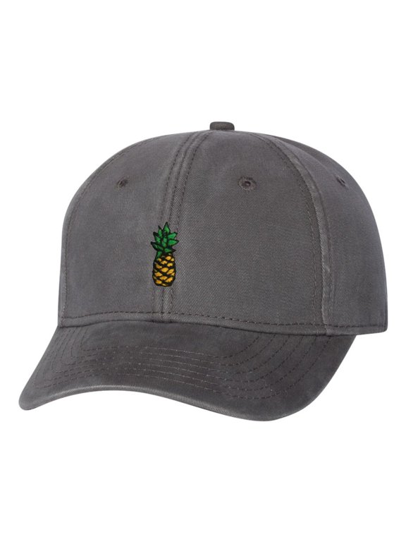 Adult Pineapple Embroidered Dad Hat Structured Cap
