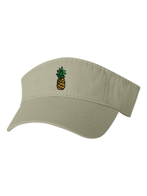 Adult Pineapple Embroidered Visor Dad Hat