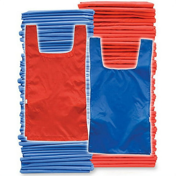 Adult Pinnies, 72-Pack, Blue/Red