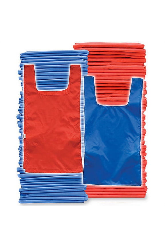 Adult Pinnies, 72-Pack, Blue/Red