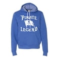 thumbnail image 1 of Adult Pirate Legend Jolly Roger Flag Deluxe Super Soft Sweatshirt Hoodie, 1 of 1