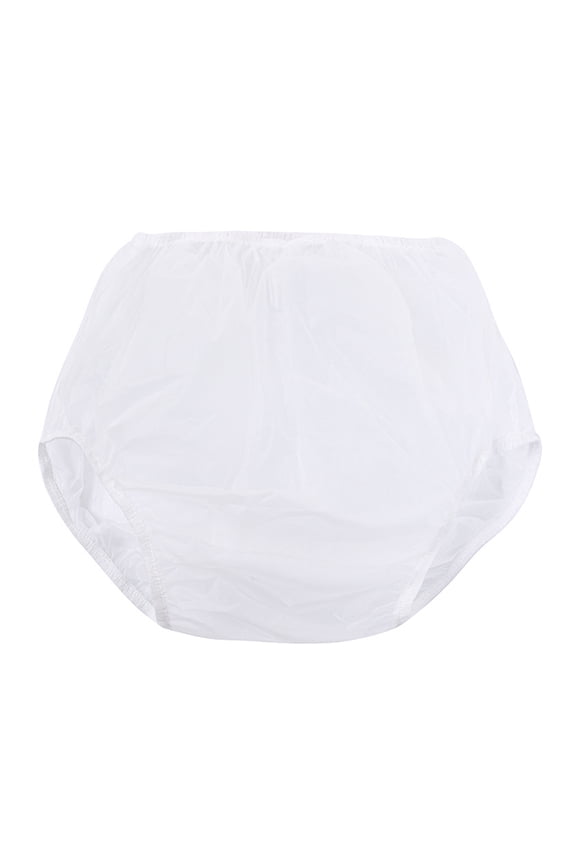 Adult Plastic Pant for Incontinences Leakproof Reusable Diaper Covers Elastic Waistband Underwear Water Resistant Briefs