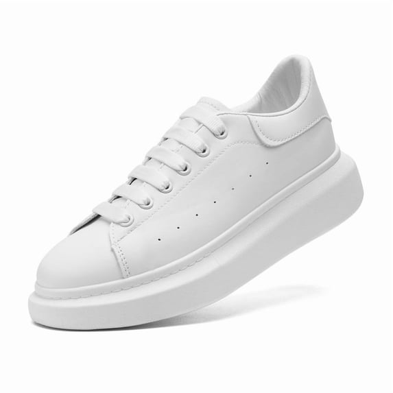 Adult Platform Casual Sneakers Lace Up Fashion Daily Walking Shoes for All Seasons
