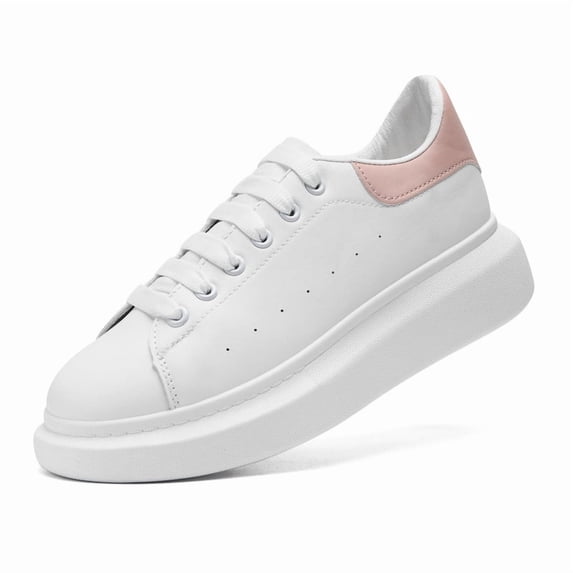 Adult Platform Casual Sneakers Lace Up Fashion Daily Walking Shoes for All Seasons