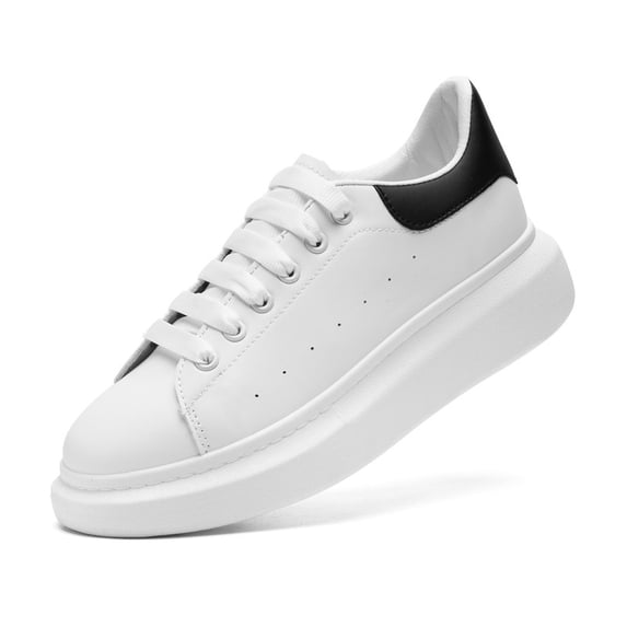 Adult Platform Casual Sneakers Lace Up Fashion Daily Walking Shoes for All Seasons