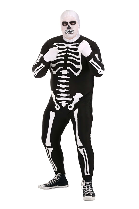 Adult Plus Size Authentic Karate Kid Skeleton Suit