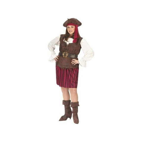 Adult Plus Size High Seas Pirate Lady Costume