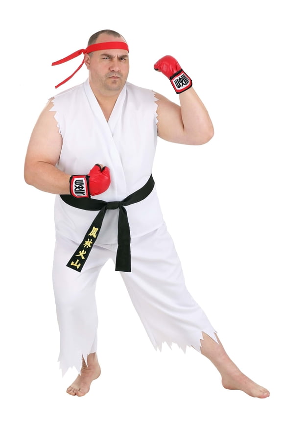 Adult Plus Size Street Fighter Ryu Costume