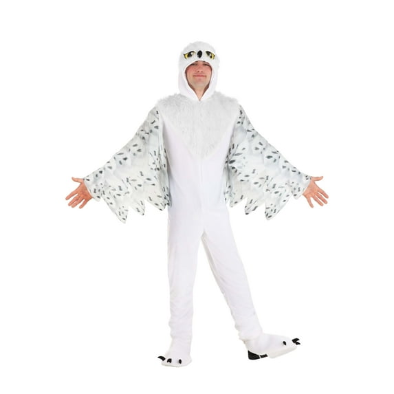 Adult Plush White Owl Costume