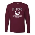 thumbnail image 1 of Adult Pluto Never Forget 1930 - 2006 Funny Science Long Sleeve T-Shirt, 1 of 1