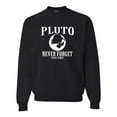 thumbnail image 1 of Adult Pluto Never Forget 1930 - 2006 Funny Science Sweatshirt Crewneck, 1 of 1