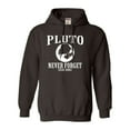 thumbnail image 1 of Adult Pluto Never Forget 1930 - 2006 Funny Science Sweatshirt Hoodie, 1 of 1