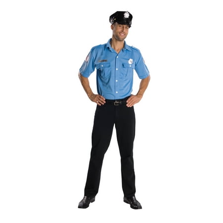 Rubies Blue Police Officer Costume for Adults, Men's XL