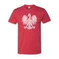 thumbnail image 1 of Adult Polska Eagle Polish Pride Poland Deluxe T-Shirt, 1 of 1