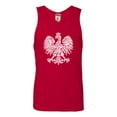thumbnail image 1 of Adult Polska Eagle Polish Pride Poland Sleeveless Tank Top Cotton T-Shirt, 1 of 1
