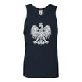 thumbnail image 1 of Adult Polska Eagle Polish Pride Poland Sleeveless Tank Top Cotton T-Shirt, 1 of 1