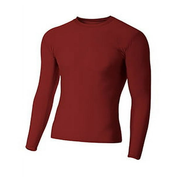 Adult Polyester Spandex Long Sleeve Compression T-Shirt