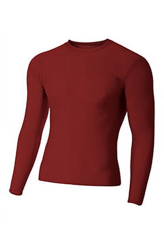 Adult Polyester Spandex Long Sleeve Compression T-Shirt