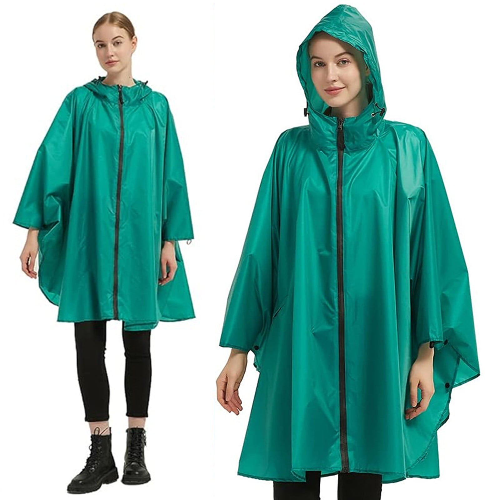 Adult Ponchos with Hood Green Packable Mountaineering Adult Hood Men