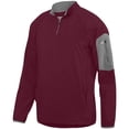 thumbnail image 1 of Adult Preeminent Half-Zip Pullover, Maroon & Graphite - Small, 1 of 1