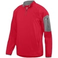 thumbnail image 1 of Adult Preeminent Half-Zip Pullover, Red & Graphite - Small, 1 of 1
