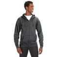 thumbnail image 1 of Adult Premium Full-Zip Fleece Hooded Sweatshirt - CHARCOAL - M, 1 of 3