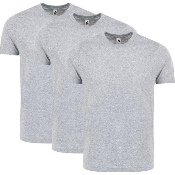 Adult Premium HW Short Sleeve TEE - Pack Of 3, Heather Grey - 2XL