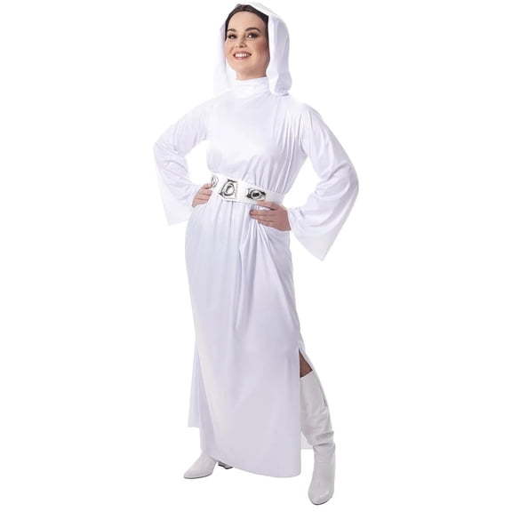 Women's Star Wars Princess Leia Hooded Costume by Jazwares - Size Large