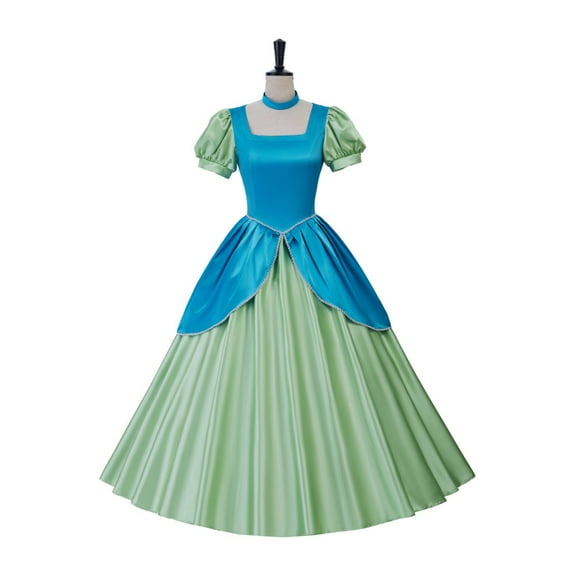Adult Princess Party Dresses: Red & Green Stage Dresses