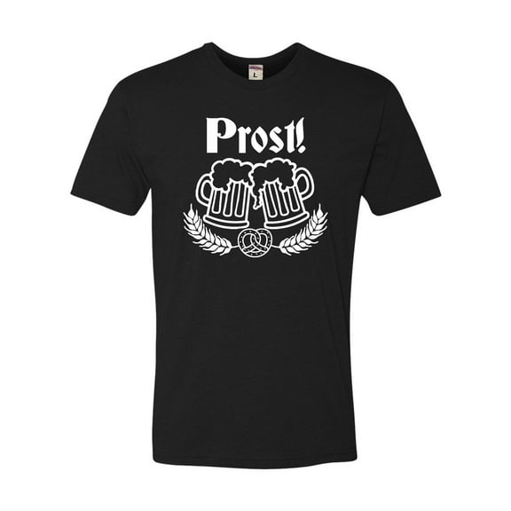 Adult Prost! Oktoberfest German Cheers Deluxe T-Shirt