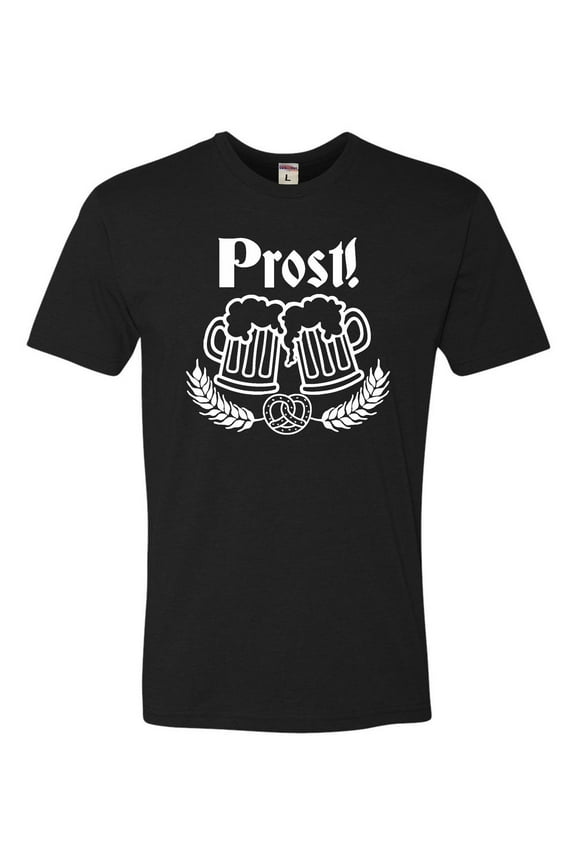 Adult Prost! Oktoberfest German Cheers Deluxe T-Shirt