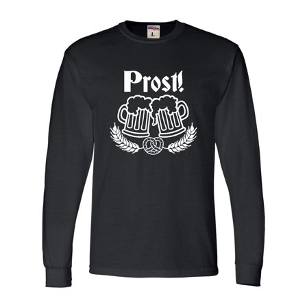 Adult Prost! Oktoberfest German Cheers Long Sleeve T-Shirt