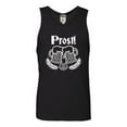 thumbnail image 1 of Adult Prost! Oktoberfest German Cheers Sleeveless Tank Top Cotton T-Shirt, 1 of 1