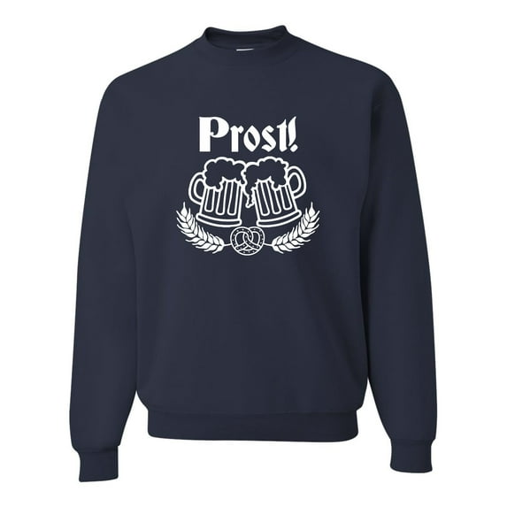 Adult Prost! Oktoberfest German Cheers Sweatshirt Crewneck