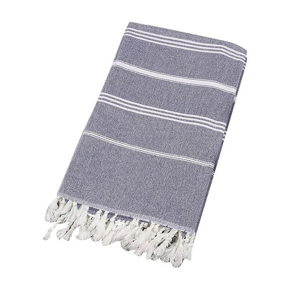 Adult Pure Cotton Turkish Beach Towel Non Stick Sand Striped Large Size for Outdoor Use
