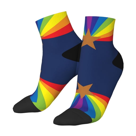 Adult Quarter Ankle Socks Arizona Flag Gay Pride Cushion Ventilation Sports Socks